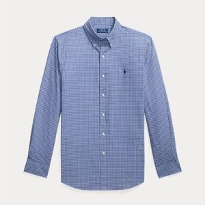 Ralph Lauren Slim Fit Easy Care Blue Checkered Shirt